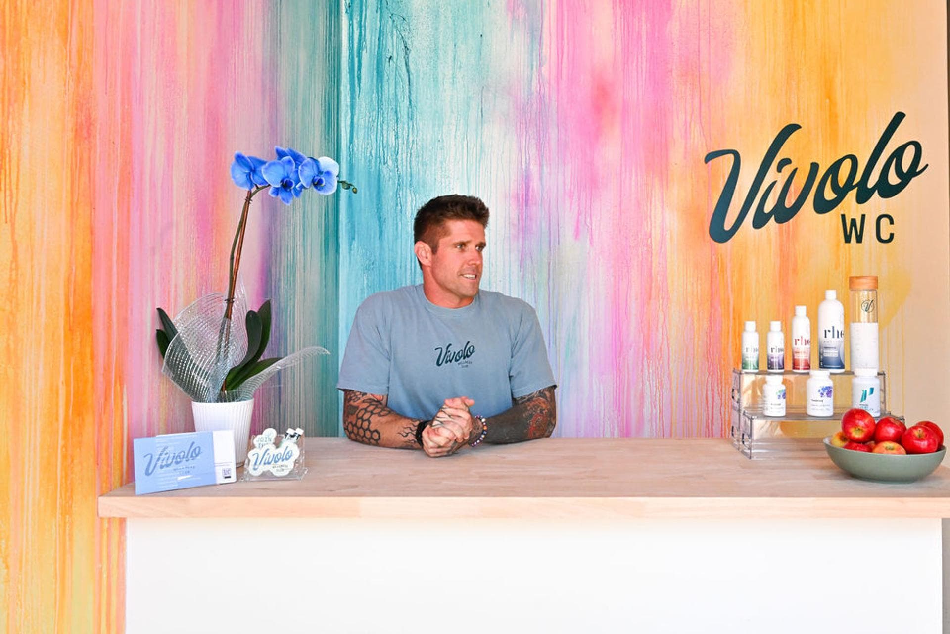 Front desk at Vivolo Wellness Club in Charlestown, MA