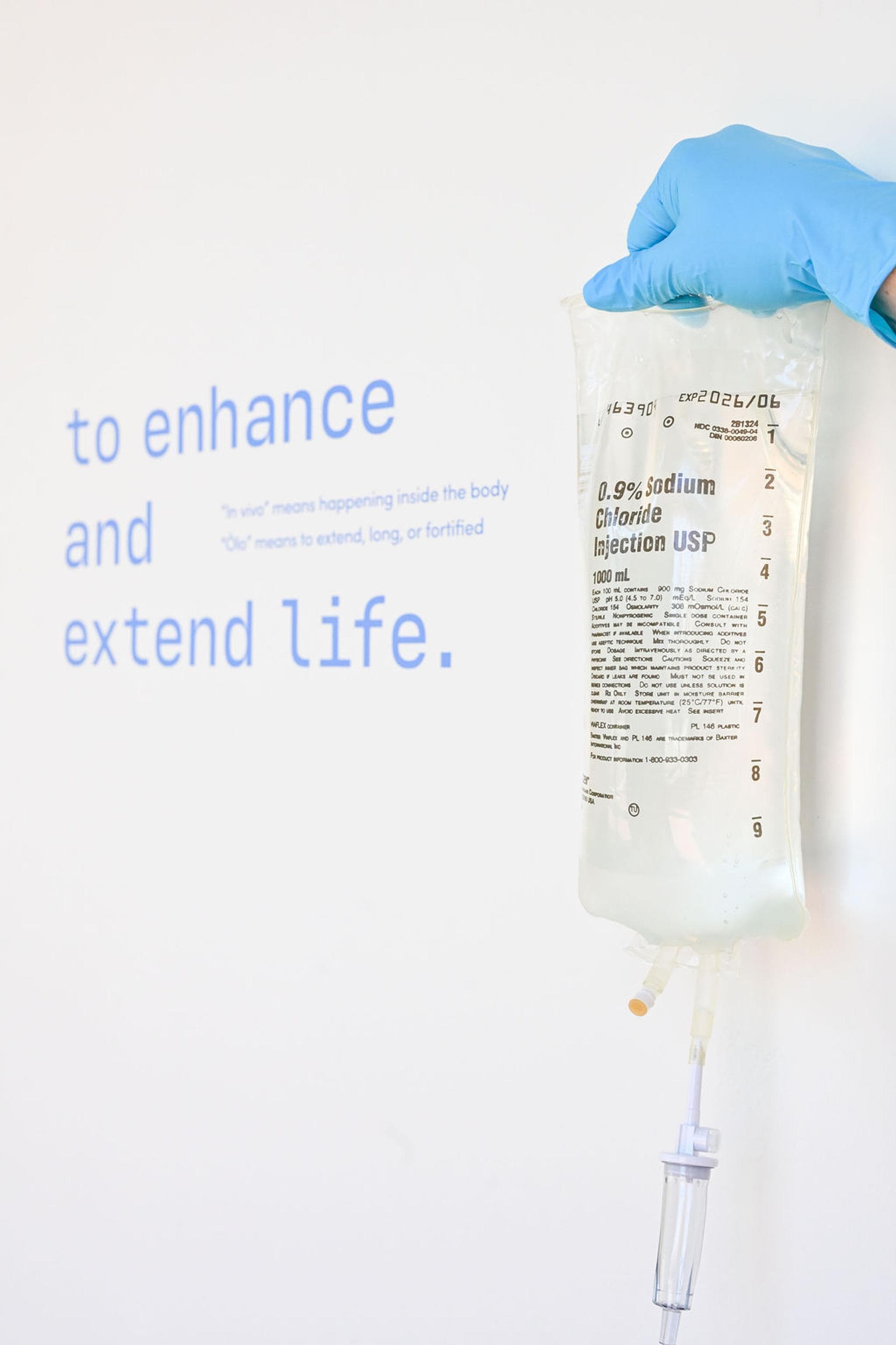 IV therapy and wellness services menu at Vivolo Wellness Club in Charlestown, MA